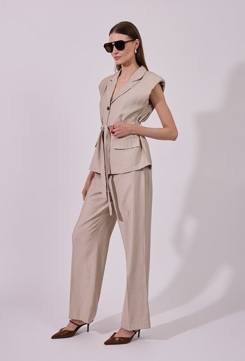 Kamizelka z wiązaniem na lato