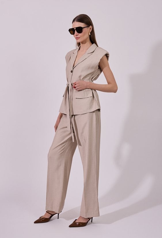 Kamizelka z wiązaniem na lato