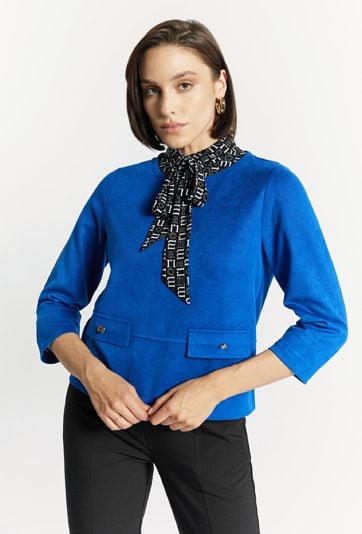 Bluza z imitacji zamszu