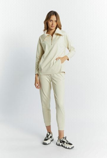 Bluza damska z wysokim kołnierzem