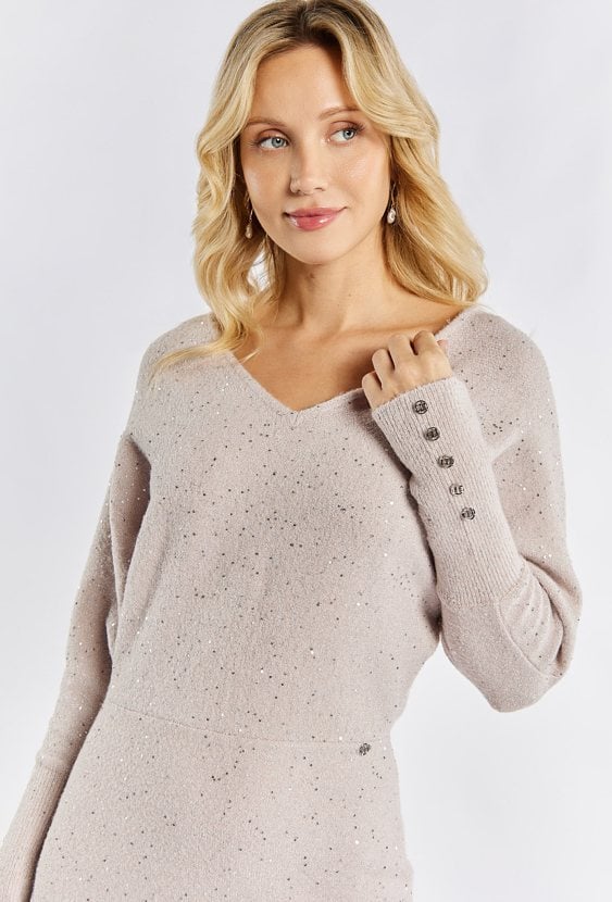 Sukienka damska z połyskiem