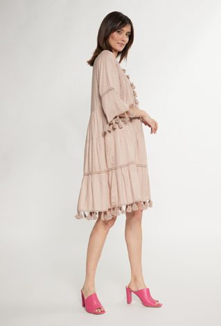 Ażurowa sukienka damska