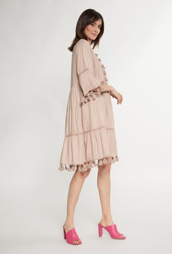 Ażurowa sukienka damska