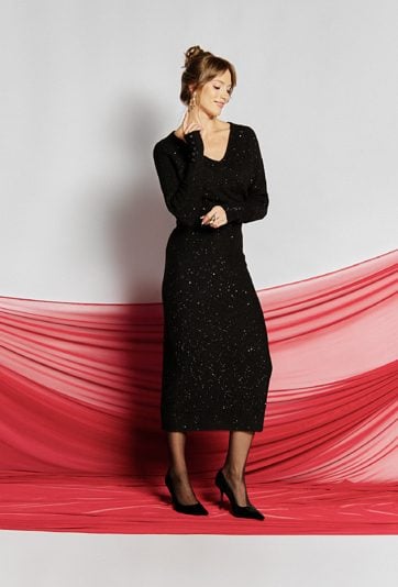 Sukienka damska z połyskiem