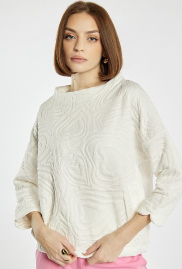 Bluza damska z delikatnym wzorem