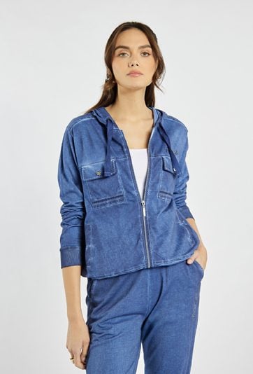 Bluza damska z efektem sprania