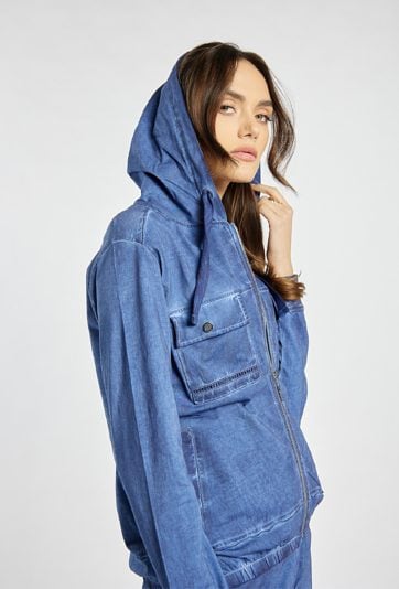 Bluza damska z efektem sprania