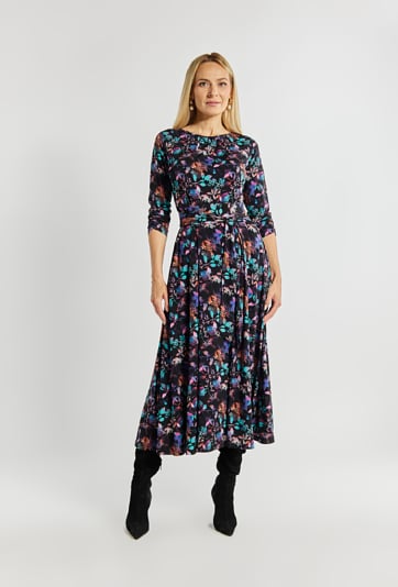 Sukienka damska w kwiatowy wzór