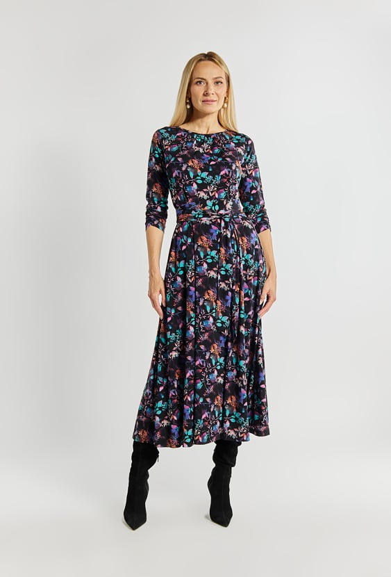 Sukienka damska w kwiatowy wzór