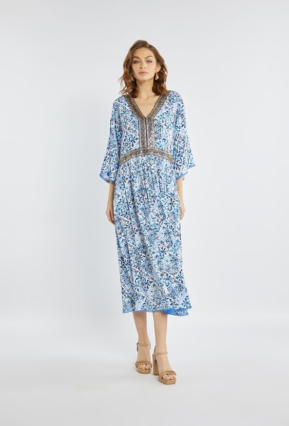 Sukienka midi w stylu boho