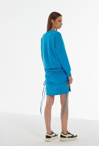 Bawełniana spódnica z troczkiem