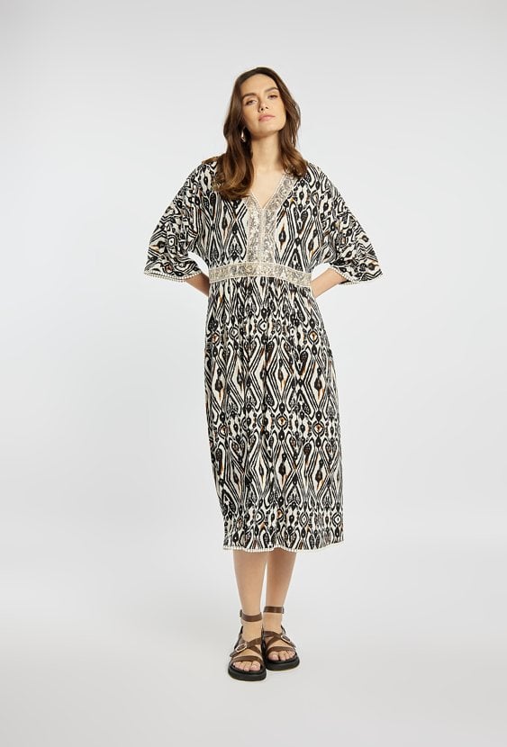 Sukienka midi w stylu boho