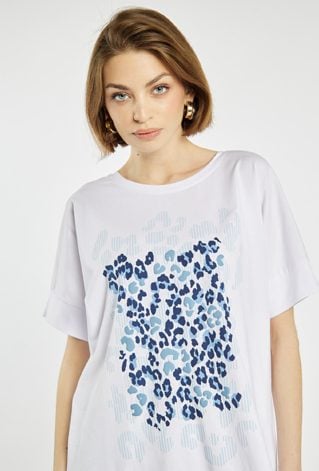 T-shirt damski z wzorem
