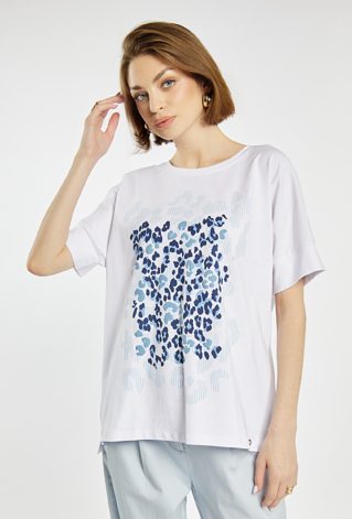 T-shirt damski z wzorem