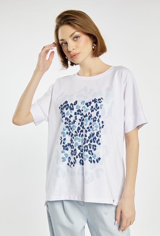 T-shirt damski z wzorem