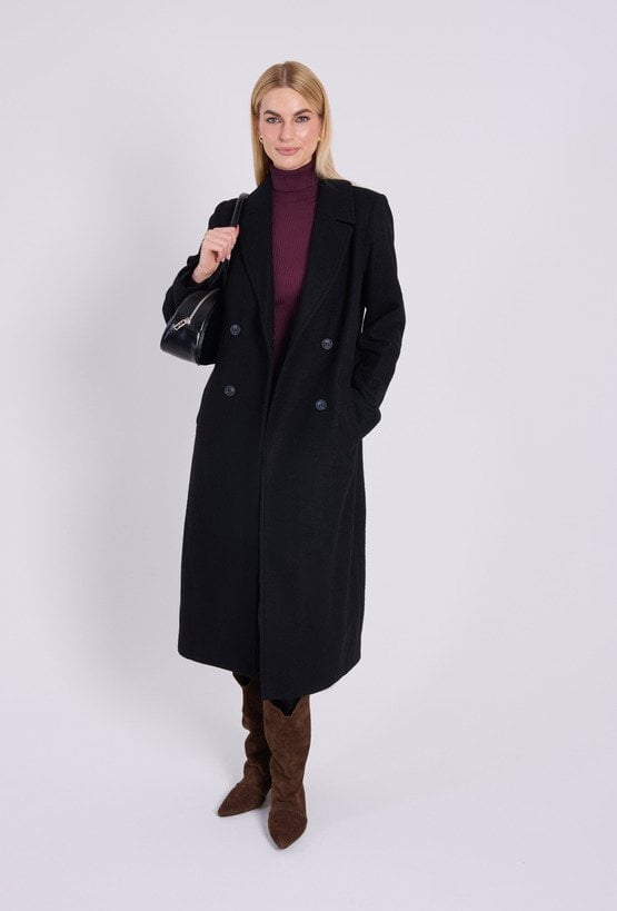Elegancki płaszcz z wełny