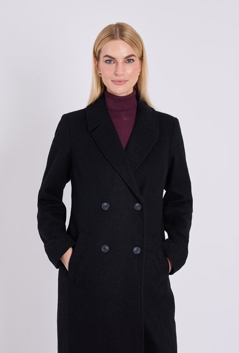 Elegancki płaszcz z wełny