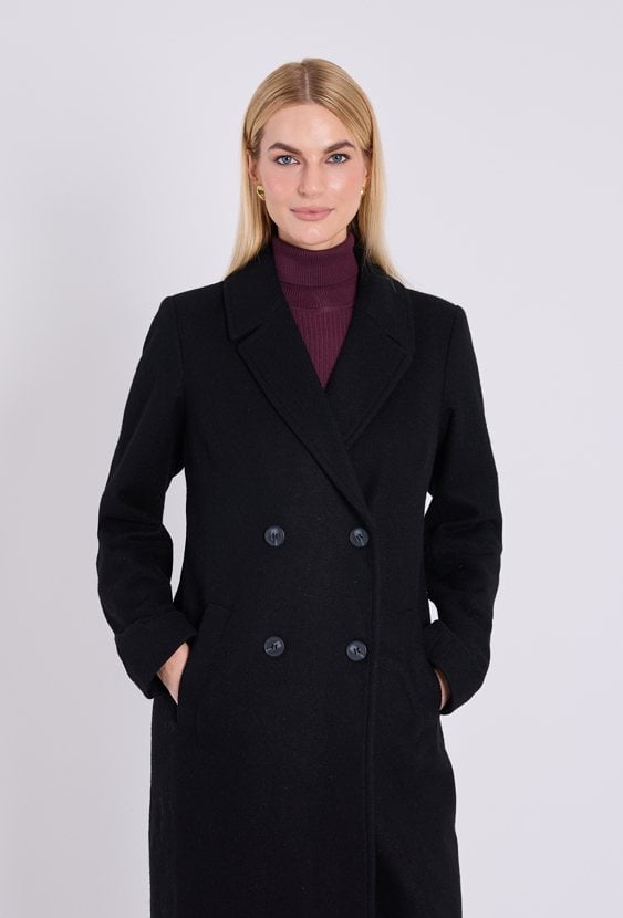 Elegancki płaszcz z wełny