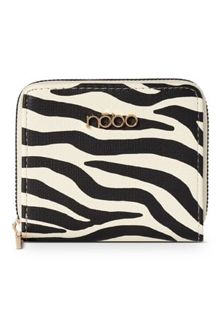 Mały portfel NOBO w zebrę
