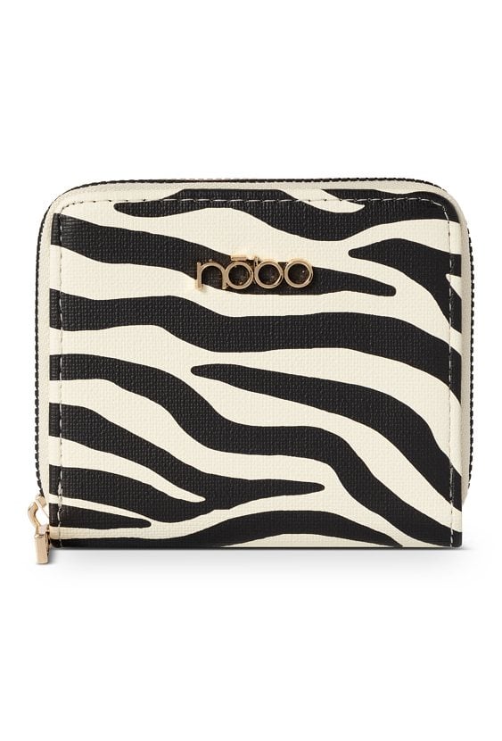 Mały portfel NOBO w zebrę
