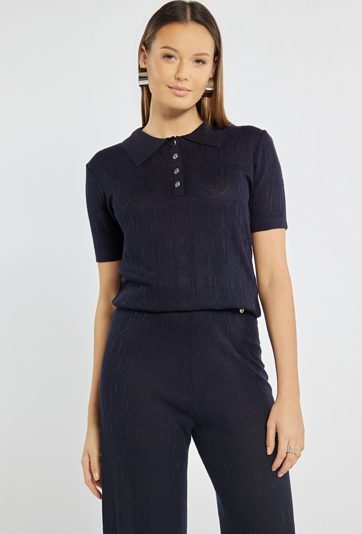 Elegancki sweter polo