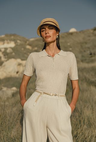 Elegancki sweter polo