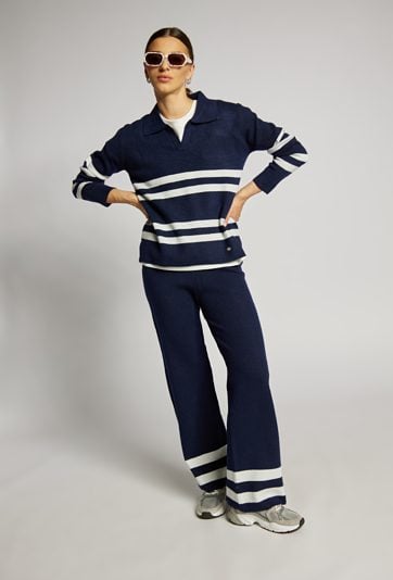 Sweter damski w paski