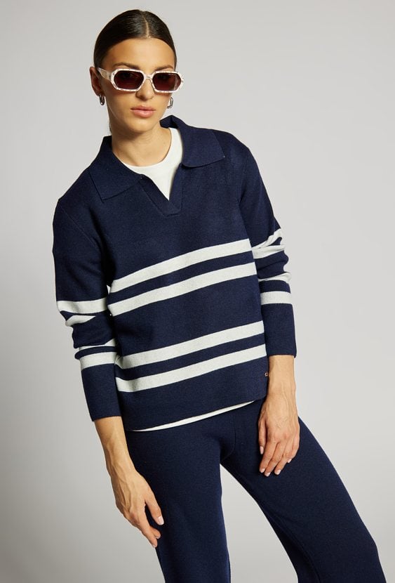 Sweter damski w paski