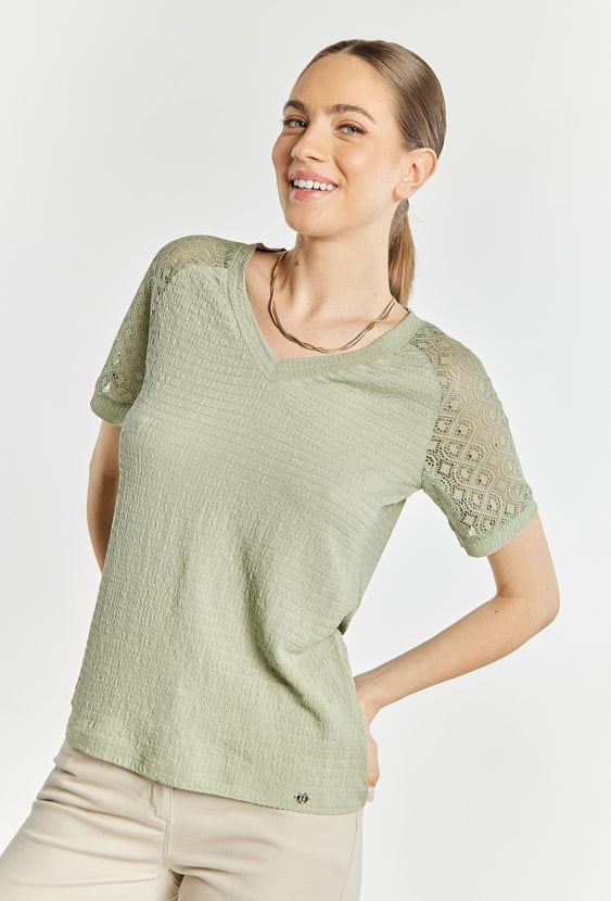 Bluzka damska z krótkim rękawem