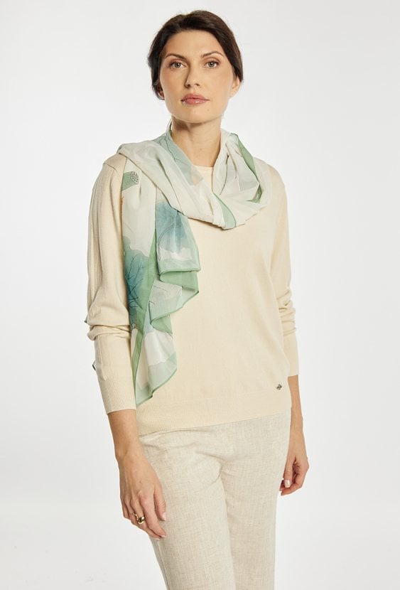 Gładki sweter damski