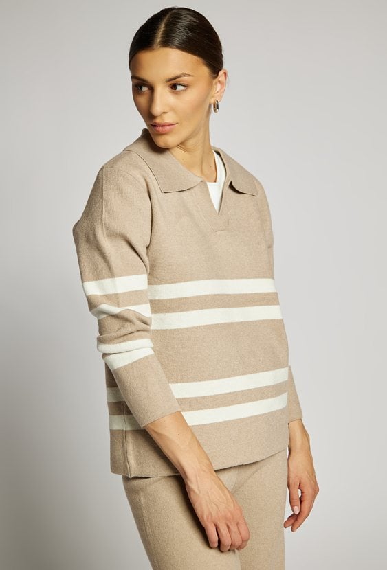 Sweter damski w paski
