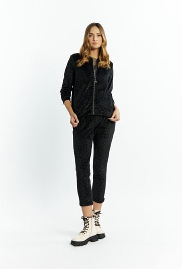 Rozpinana bluza damska z dżetami