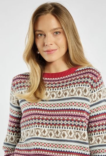 Sweter w świąteczny wzór