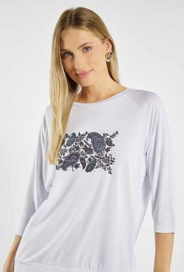 T-shirt z rękawem 3/4