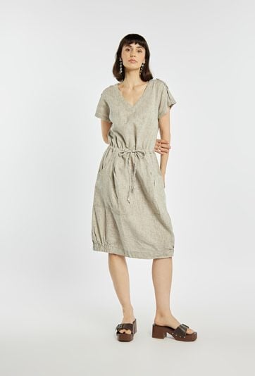 Lniana sukienka