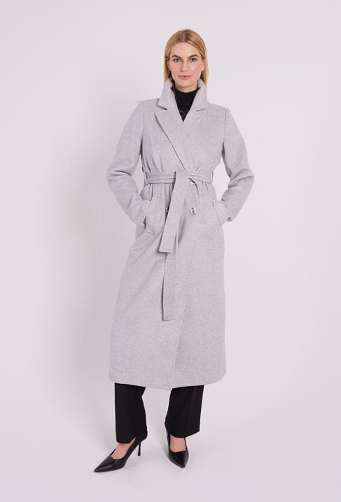 Elegancki płaszcz dwurzędowy