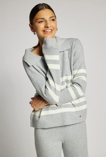 Sweter damski w paski