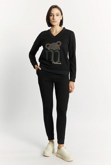 Bluza damska z dżetowym wzorem