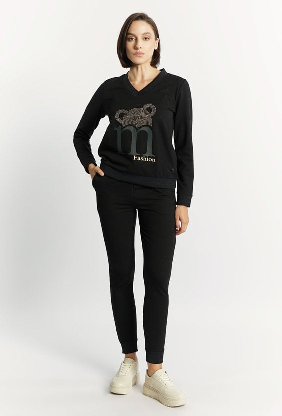 Bluza damska z dżetowym wzorem