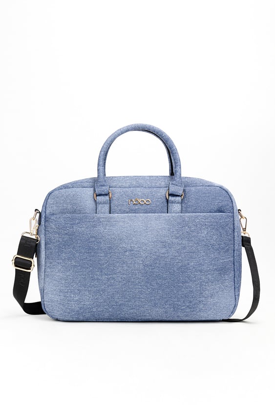 Aktówka na laptopa Nobo denim