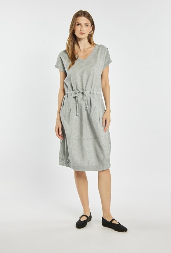 Lniana sukienka