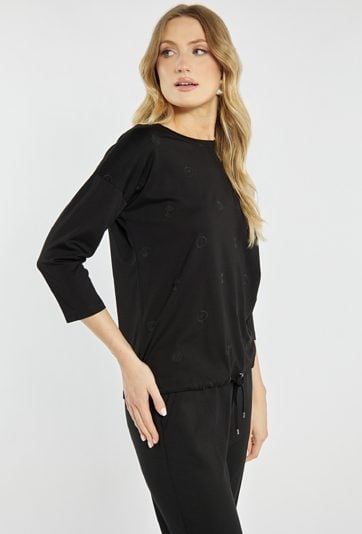 T-shirt damski z rękawem 3/4