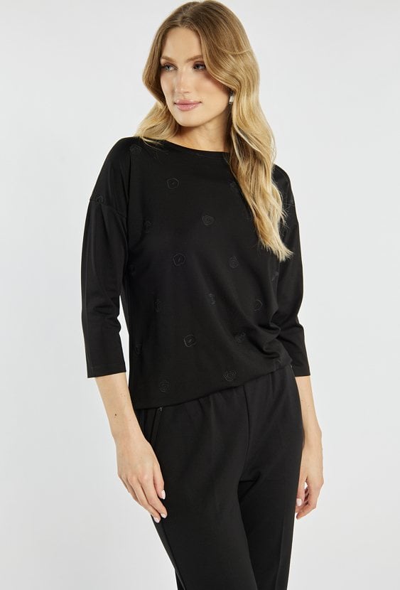 T-shirt damski z rękawem 3/4