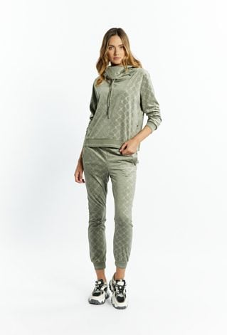 Bluza damska z obszernym golfem