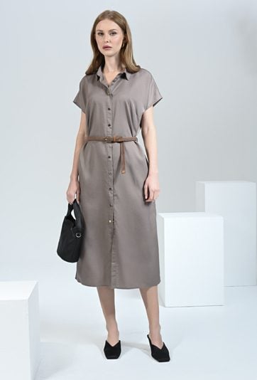 Szmizjerka z lyocellu w kolorze mocha