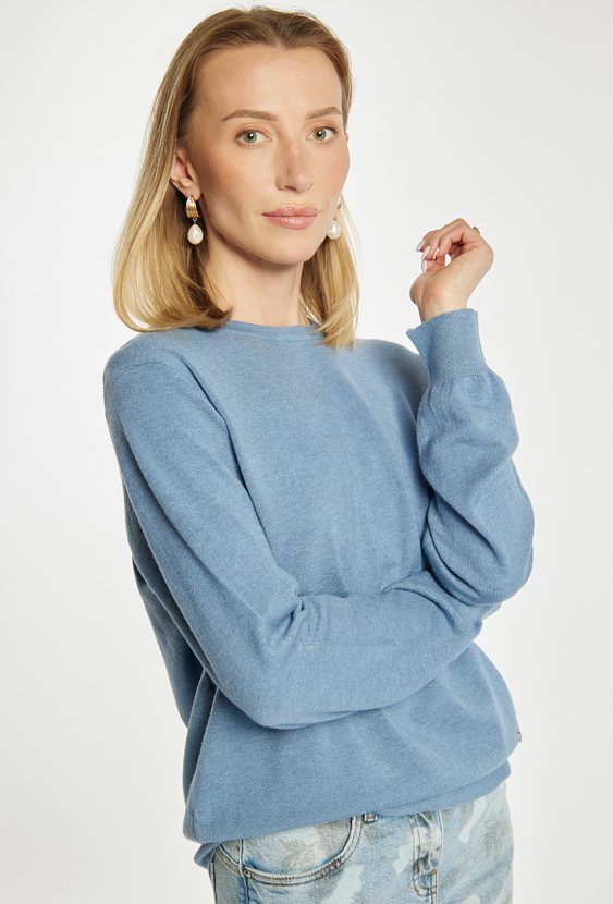 Gładki sweter damski