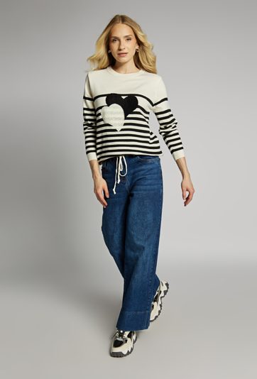 Sweter damski w paski
