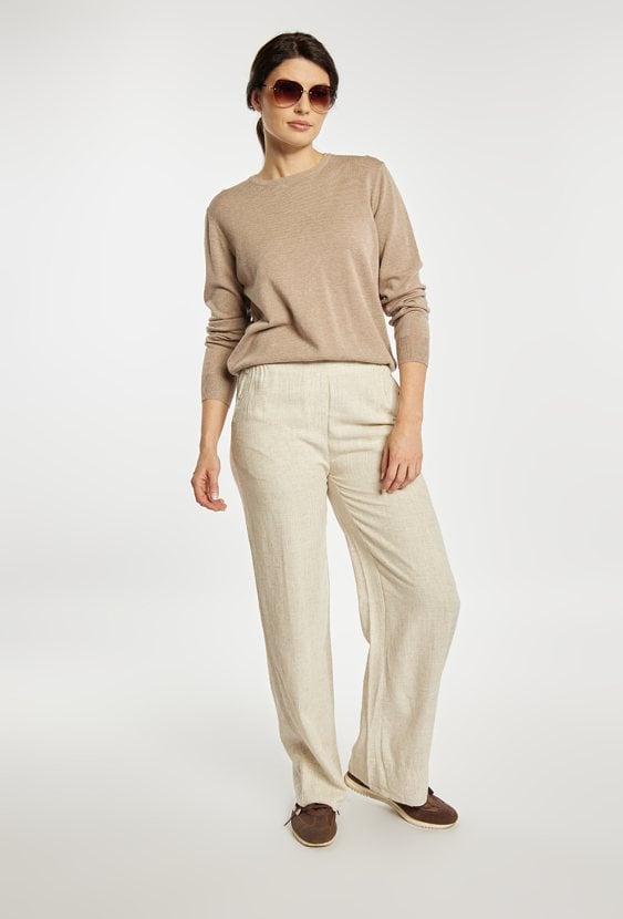 Gładki sweter damski