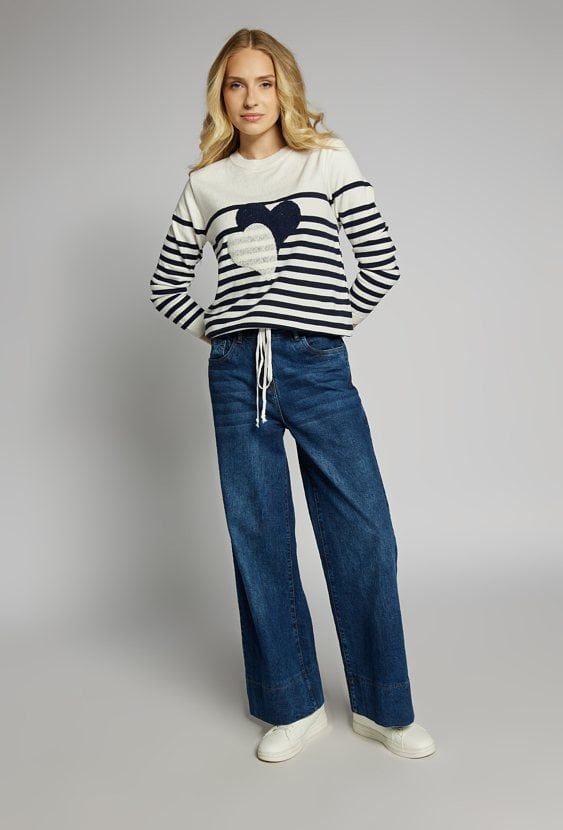 Sweter damski w paski