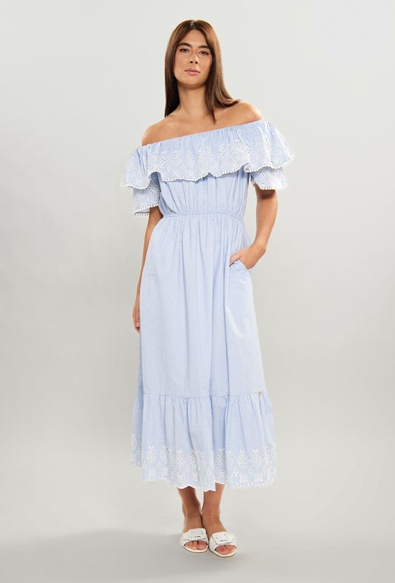 Sukienka damska z falbanką